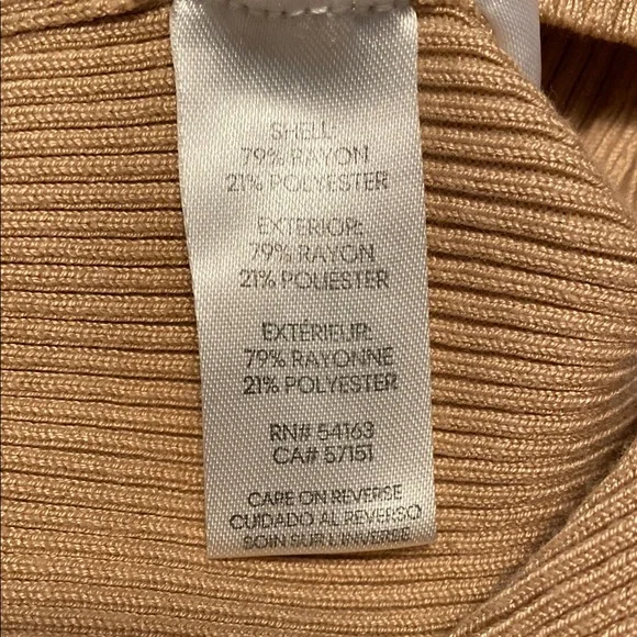 Calvin Klein Jeans Camel Turtleneck Sweater - Picture 3 of 5